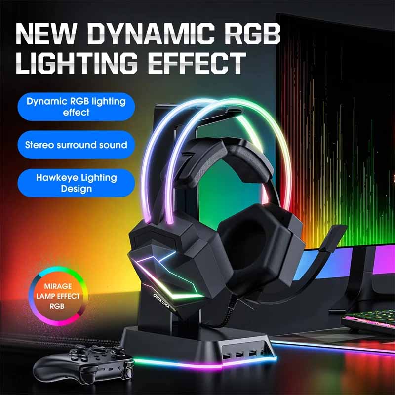 هدست مخصوص بازی اونیکوما مدل X20 RGB