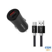 شارژر فندکی لیتو مدل LC-C7 به همراه کابل تبدیل USB-C