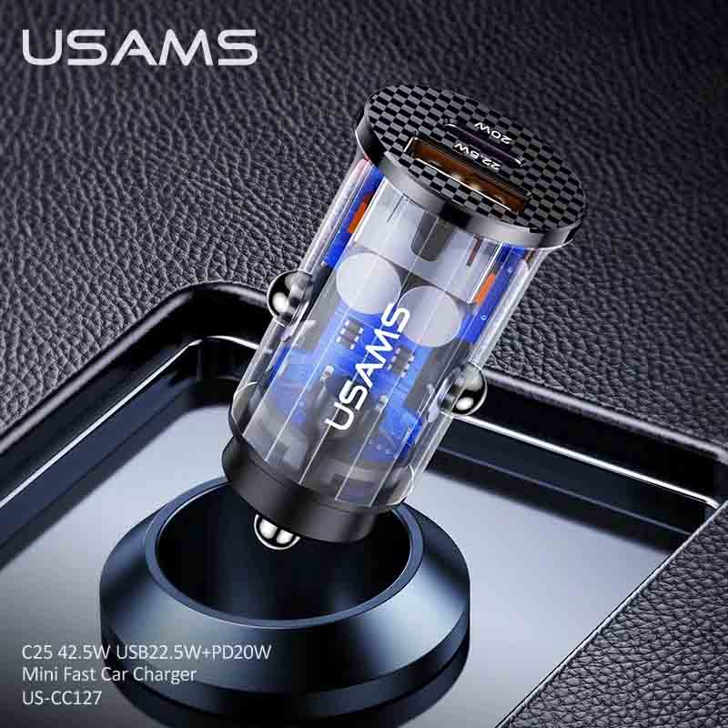 شارژر فندکی فست شارژ یوسمز مدل US-CC127 10 شارژر فندکی فست شارژ یوسمز مدل US-CC127