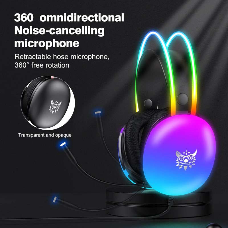 هدفون گیمینگ اونیکوما مدل X25 RGB 13 هدفون گیمینگ اونیکوما مدل X25 RGB