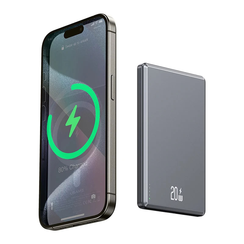 پاوربانک مگ سیف یوسمز مدل US-CD220-20W ظرفیت 5000 میلی آمپر
