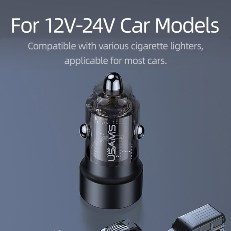 شارژر فندکی 60 وات یوسمز مدل USAMS-CC208 16 شارژر فندکی 60 وات یوسمز مدل USAMS-CC208