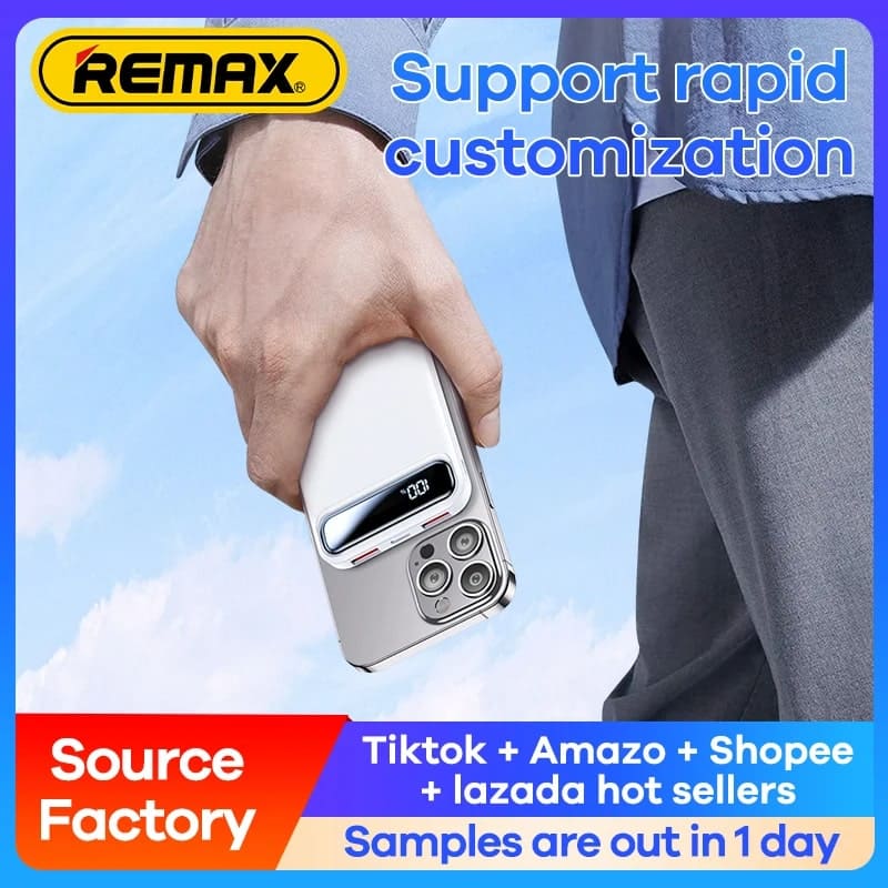 پاوربانک فست شارژ ریمکس مدل RPP-520 PD 20W+QC 22.5W ظرفیت 10000 میلی آمپر