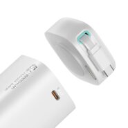 پاوربانک فست شارژ یوسمز مدل CD216-45W ظرفیت 18000 میلی آمپر به همراه کابل تایپ سی متصل