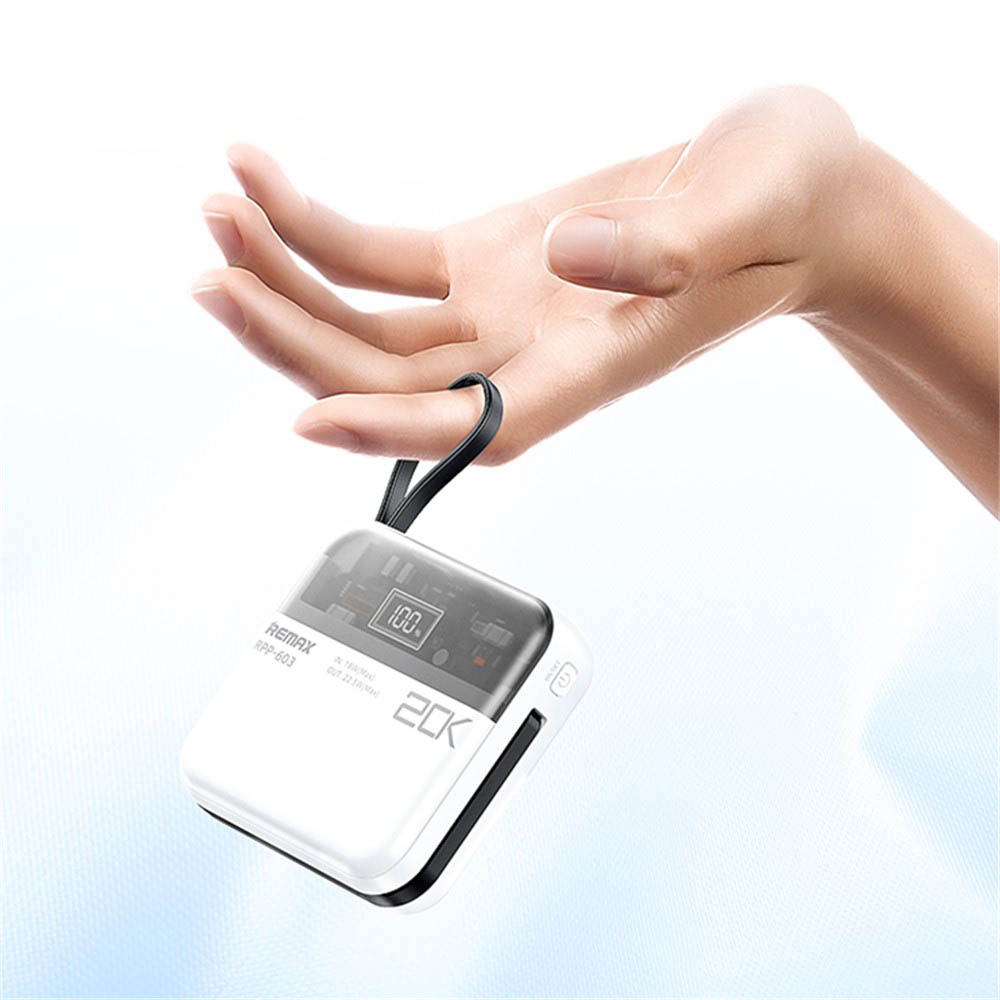 پاوربانک ریمکس مدل RPP-603 ظرفیت 20000 میلی‌ آمپر ساعت