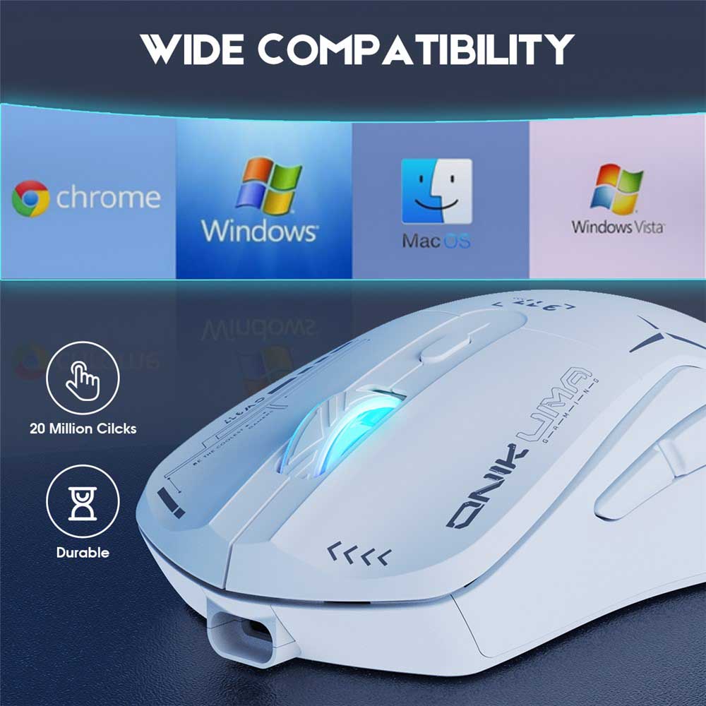 ماوس بی سیم مخصوص بازی اونیکوما مدل CW917 DUAL MODE 19 ماوس بی سیم مخصوص بازی اونیکوما