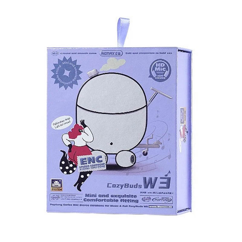 هندزفری بلوتوثی ریمکس مدل CozyBuds W3 3 هندزفری بلوتوثی ریمکس مدل CozyBuds W3