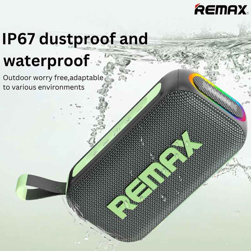 اسپیکر بلوتوثی قابل حمل ریمکس مدل WaterProof RB-M10 9 با اسپیکر بلوتوث TWS ضد آب ریمکس مدل SPK Bluetooth RB-M10، موسیقی خود را همه جا با خود ببرید. محصول دارای یک باتری داخلی است که میتواند تا 3 ساعت به طور مداوم موسیقی پخش کند. از اتصال بیسیم از طریق بلوتوث پشتیبانی میکند.دارای طراحی زیبا، اندازه جمع و جور، حمل آسان بوده و از اتصال بیسیم از طریق بلوتوث ، USB فلش، Aux3.5mm ،کارت TF (کارت میکرو SD) پشتیبانی میکند.اتصال بلوتوث آخرین و جدیدترین ورژن 5.4 است که میتوان از پخش بیوقفه لذت ببرید و اتصالی پایدار تا 10 متر دورتر ارائه دهد.قابلیت اتصال همزمان دو دستگاه اسپیکر بصورت (Wireless Pairing 360) در حالت TWS (بیسیم واقعی) دارد.دارای دسته برای حمل و نقل آسان و چراغ نشانگر وضعیت کار می باشد.چراغهای RGB وجود دارند که میتوانید رنگها را تغییر دهید.با جلوههای نوری شیک ،تجربه شنیداری خود را بهبود بخشید و فضایی پر جنب و جوش برای هر مناسبتی ایجاد کنید.جنس آن از پلاستیک ABS ضخیم و محکم است. قسمت جلویی از جنس مش است.دارای استاندارد ضد آب IPX67 است که بدون نگرانی در هر نوع آب و هوایی قابل استفاده می باشد .استاندارد IP67 یک رتبه بندی بین المللی است که نشان دهنده میزان مقاومت یک دستگاه در برابر نفوذ گرد و غبار و آب است. در این استاندارد، عدد 6 نشان دهنده مقاومت کامل در برابر نفوذ گرد و غبار، و عدد 7 نشان دهنده مقاومت در برابر باران و قطرات ریز و همچنین غوطه ور شدن موقت در آب تا عمق 1 متر است.با این بلندگوی جمع و جور و ضد آب، موسیقی خود را به هر جایی ببرید، ایدهآل برای مهمانیهای کنار استخر، سفرهای ساحلی یا ماجراجوییهای فضای باز است.با ظرفیت باتری 4000 میلیآمپر ساعت، با یک بار شارژ(پورت Type-C) تا 3 ساعت از پخش مداوم لذت ببرید و تا 240 روز در حالت آماده بکار می ماند. مجهز به بلندگوهای 20 واتی بوده که باعث میشود صدایی غنی و فراگیر را تجربه کنید، ایدهآل برای استفاده در فضای داخلی و خارجی است.دارای دکمههای کنترل پخش موسیقی و تنظیم صدا از روی اسپیکر است.با اسپیکر بلوتوثی ضد آب ریمکس مدل RB-M10 از موسیقی خود در هر زمان و هر مکان لذت ببرید.