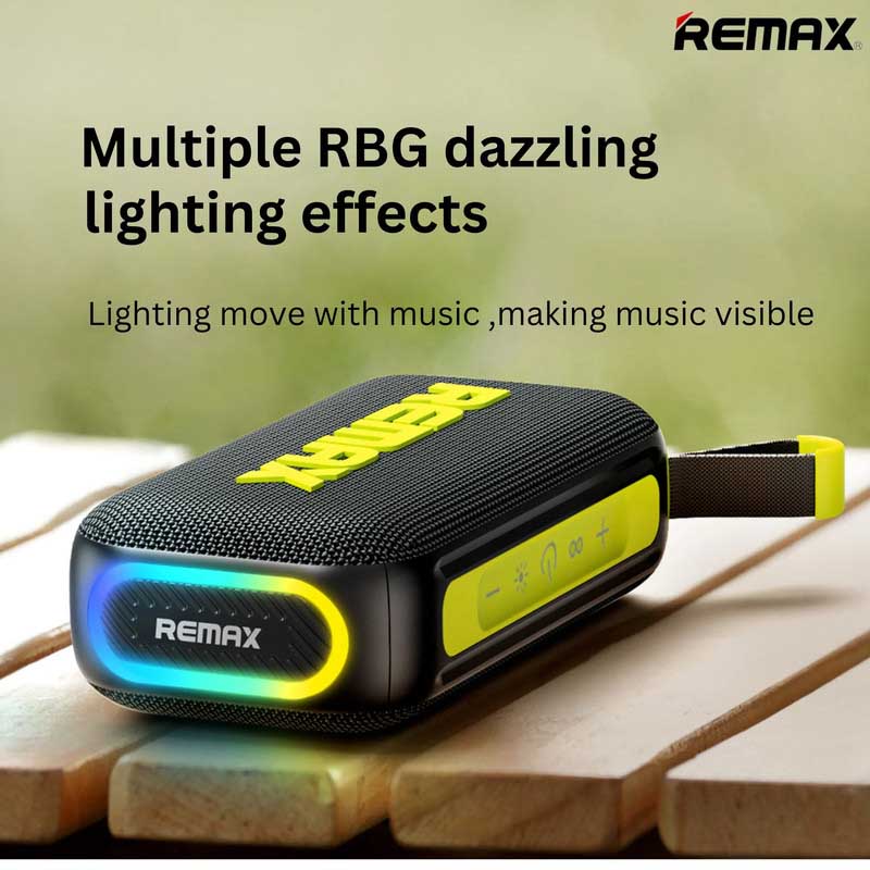 اسپیکر بلوتوثی قابل حمل ریمکس مدل WaterProof RB-M10 10 با اسپیکر بلوتوث TWS ضد آب ریمکس مدل SPK Bluetooth RB-M10، موسیقی خود را همه جا با خود ببرید. محصول دارای یک باتری داخلی است که میتواند تا 3 ساعت به طور مداوم موسیقی پخش کند. از اتصال بیسیم از طریق بلوتوث پشتیبانی میکند.دارای طراحی زیبا، اندازه جمع و جور، حمل آسان بوده و از اتصال بیسیم از طریق بلوتوث ، USB فلش، Aux3.5mm ،کارت TF (کارت میکرو SD) پشتیبانی میکند.اتصال بلوتوث آخرین و جدیدترین ورژن 5.4 است که میتوان از پخش بیوقفه لذت ببرید و اتصالی پایدار تا 10 متر دورتر ارائه دهد.قابلیت اتصال همزمان دو دستگاه اسپیکر بصورت (Wireless Pairing 360) در حالت TWS (بیسیم واقعی) دارد.دارای دسته برای حمل و نقل آسان و چراغ نشانگر وضعیت کار می باشد.چراغهای RGB وجود دارند که میتوانید رنگها را تغییر دهید.با جلوههای نوری شیک ،تجربه شنیداری خود را بهبود بخشید و فضایی پر جنب و جوش برای هر مناسبتی ایجاد کنید.جنس آن از پلاستیک ABS ضخیم و محکم است. قسمت جلویی از جنس مش است.دارای استاندارد ضد آب IPX67 است که بدون نگرانی در هر نوع آب و هوایی قابل استفاده می باشد .استاندارد IP67 یک رتبه بندی بین المللی است که نشان دهنده میزان مقاومت یک دستگاه در برابر نفوذ گرد و غبار و آب است. در این استاندارد، عدد 6 نشان دهنده مقاومت کامل در برابر نفوذ گرد و غبار، و عدد 7 نشان دهنده مقاومت در برابر باران و قطرات ریز و همچنین غوطه ور شدن موقت در آب تا عمق 1 متر است.با این بلندگوی جمع و جور و ضد آب، موسیقی خود را به هر جایی ببرید، ایدهآل برای مهمانیهای کنار استخر، سفرهای ساحلی یا ماجراجوییهای فضای باز است.با ظرفیت باتری 4000 میلیآمپر ساعت، با یک بار شارژ(پورت Type-C) تا 3 ساعت از پخش مداوم لذت ببرید و تا 240 روز در حالت آماده بکار می ماند. مجهز به بلندگوهای 20 واتی بوده که باعث میشود صدایی غنی و فراگیر را تجربه کنید، ایدهآل برای استفاده در فضای داخلی و خارجی است.دارای دکمههای کنترل پخش موسیقی و تنظیم صدا از روی اسپیکر است.با اسپیکر بلوتوثی ضد آب ریمکس مدل RB-M10 از موسیقی خود در هر زمان و هر مکان لذت ببرید.