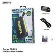 اسپیکر بلوتوثی قابل حمل ریمکس مدل WaterProof RB-M10