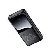 پاوربانک 22.5 وات ریمکس مدل RPP-990 ظرفیت 20000 میلی آمپر ساعت به همراه کابل USB-C و لایتنینگ