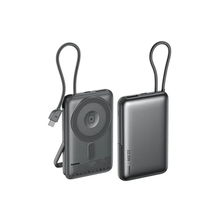 پاوربانک بی‌سیم 22.5 وات ریمکس مدل MC-01 ظرفیت 10000 میلی آمپر ساعت