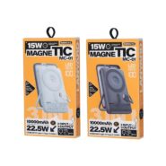 پاوربانک بی‌سیم 22.5 وات ریمکس مدل MC-01 ظرفیت 10000 میلی آمپر ساعت