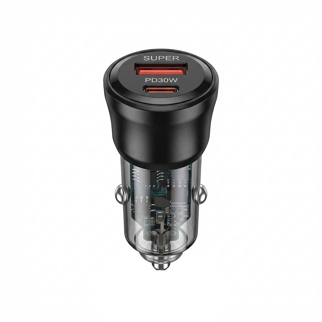 شارژر فندکی 60 وات دو پورت مدل BK-990