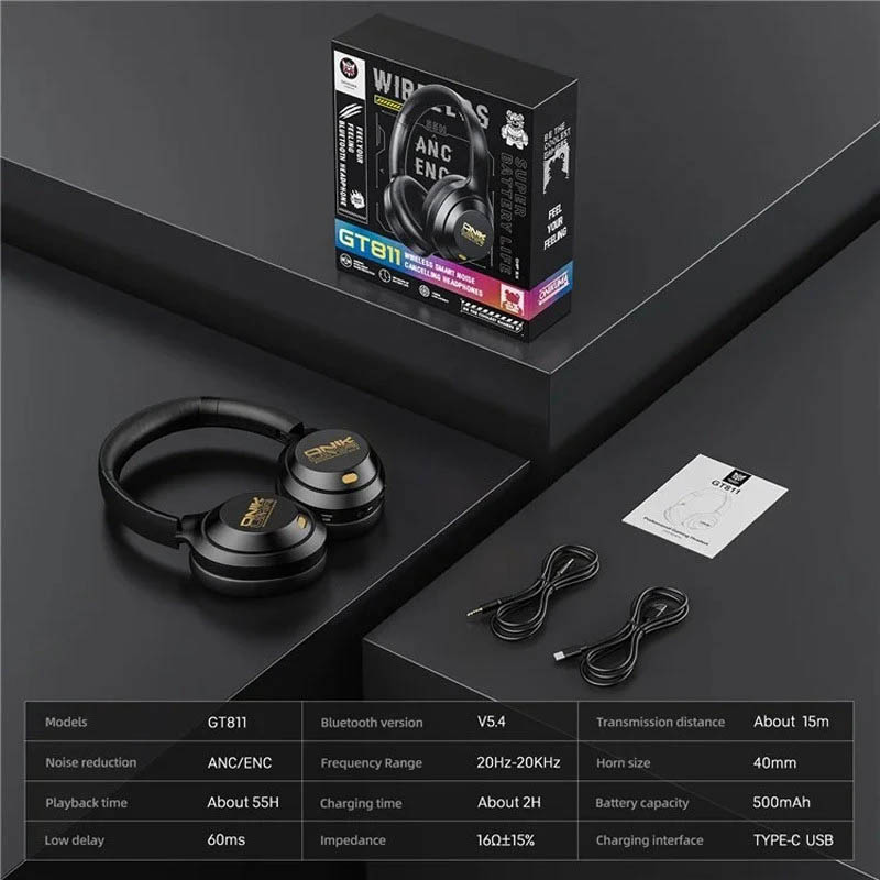 هدفون بیسیم گیمینگ اونیکوما مدل GT811 20 هدفون بیسیم اونیکوما مدل GT811