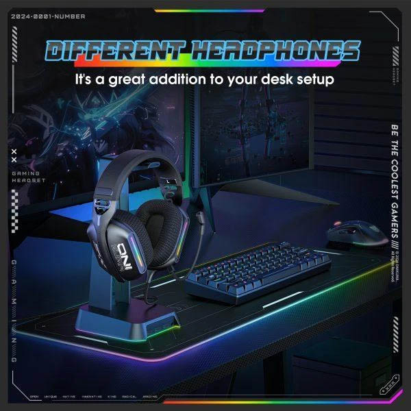 هدفون مخصوص بازی اونیکوما Onikuma X12 RGB 15 هدفون مخصوص بازی اونیکوما Onikuma X12
