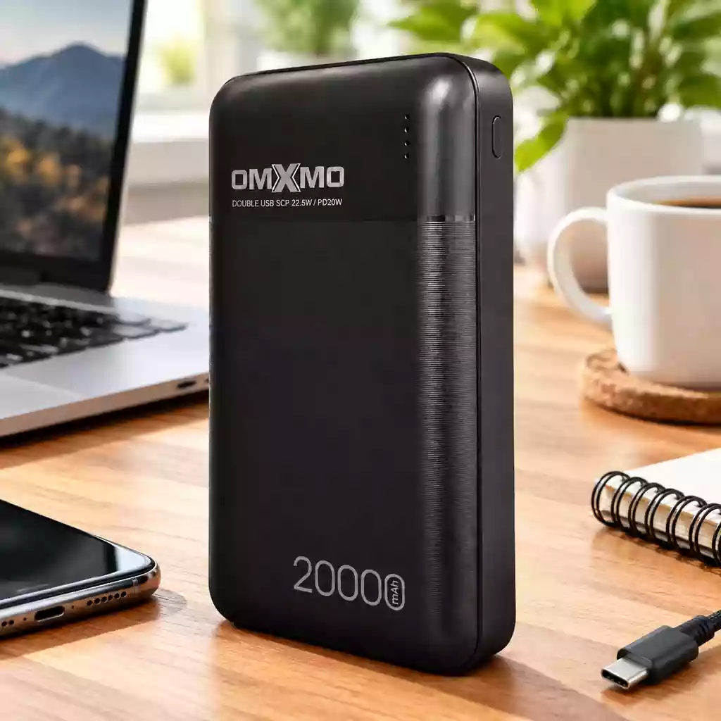 پاوربانک ۲۰۰۰۰ میلی‌آمپر ساعت OMXMO مدل OX-PD02